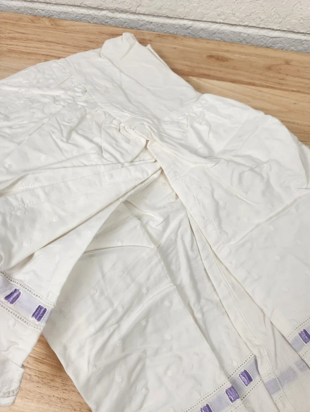 Pottery Barn Kids White Twin Bed Skirt New 13